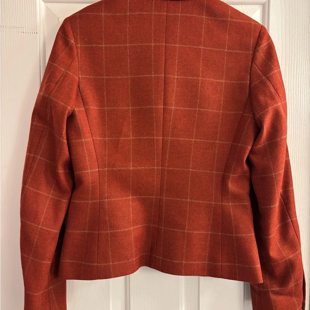 Riding style cropped wool jacket - Picture 2 of 2